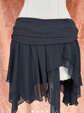 Urban Outfitters Black Low Rise Mini Skirt w/ Shorts